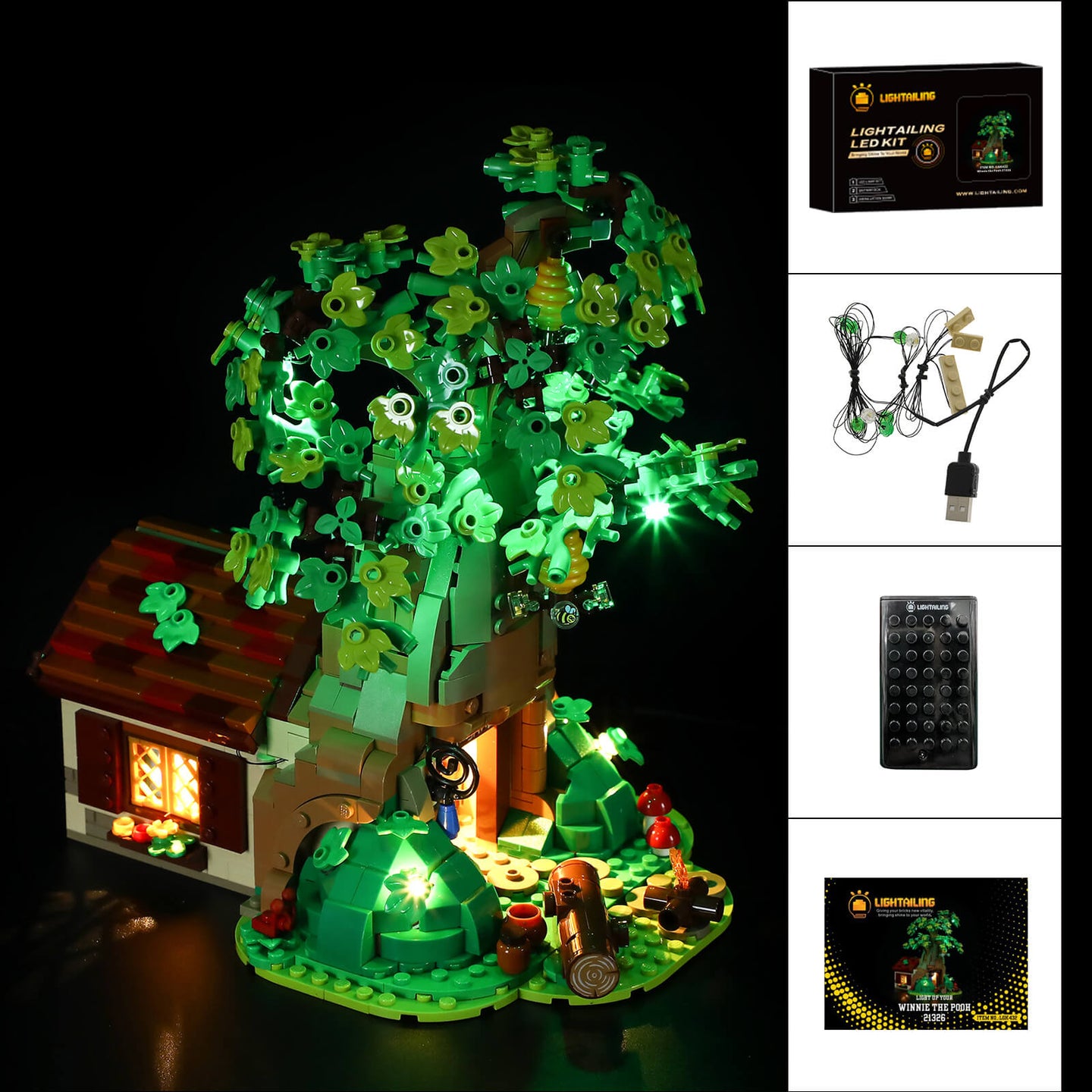 Light Kit For LEGO Winnie the Pooh 21326-Lightailing -9