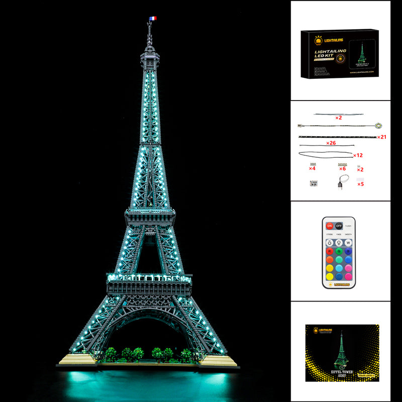 Lightailing Light Kit For Eiffel Tower 10307 With Remote