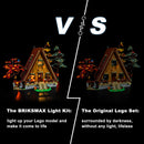 Lego A-Frame Cabin 21338 lighting schemes