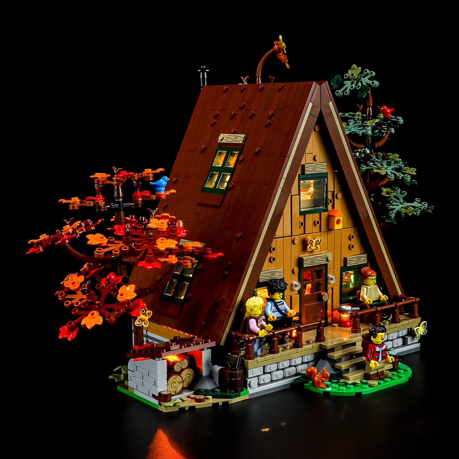 YEABRICKS Kit Luci LED Per Set LEGO® Ideas 21338 A-Frame Cabin - 4