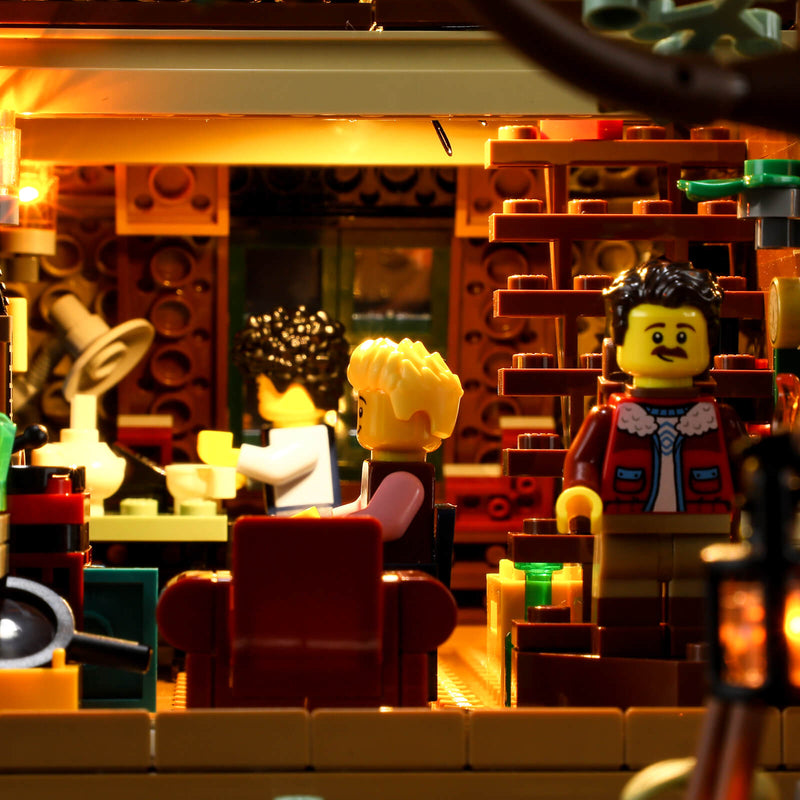 lighting Lego A-Frame Cabin 21338