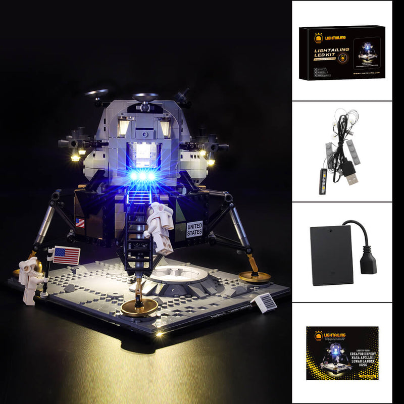 Lego Light Kit For NASA Apollo 11 Lunar Lander 10266  Lightailing