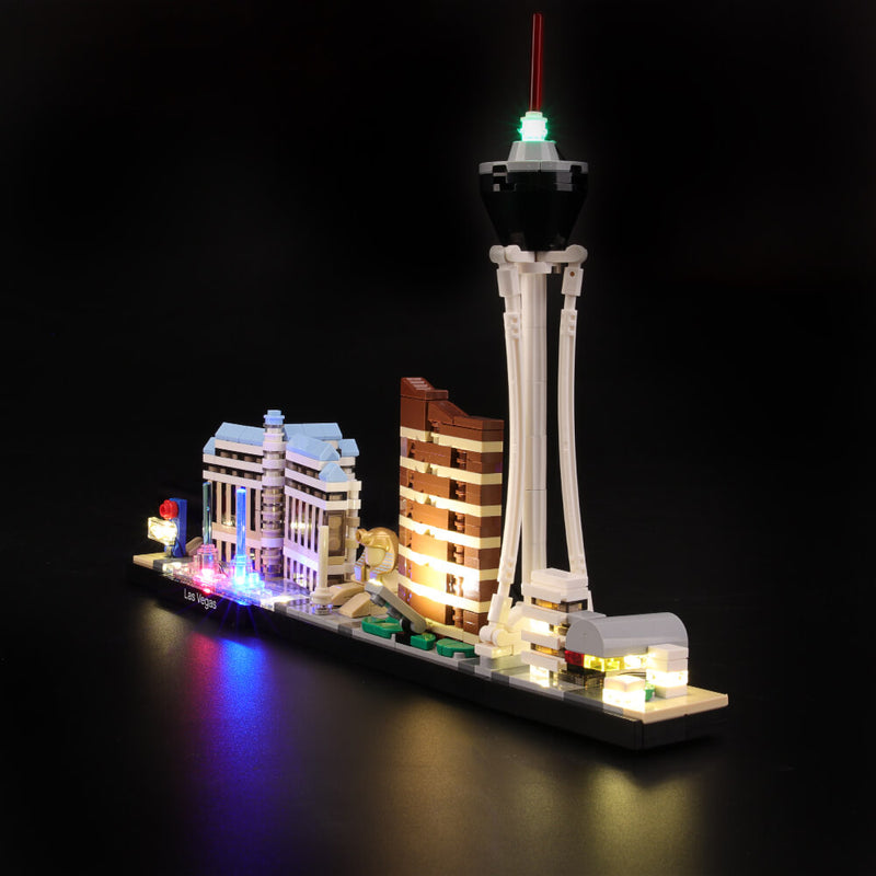 LIGHTAILING Light Set for (Architecture Las Vegas) Building Blocks Model - LED Light Kit Compatible with Lego 21047(NOT Included The Model)