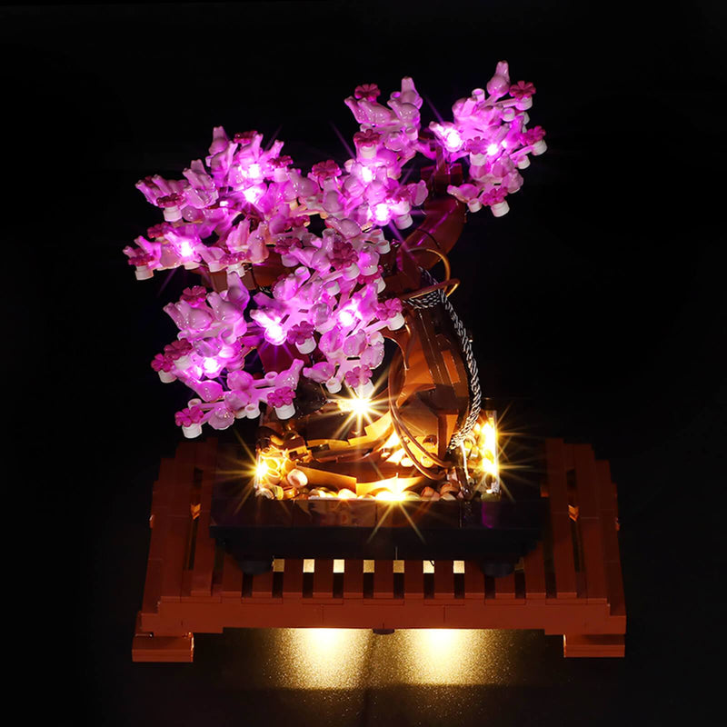 add led lights to lego botanical bonsai