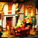 LEGO Santa’s Visit 10293 set lighting room