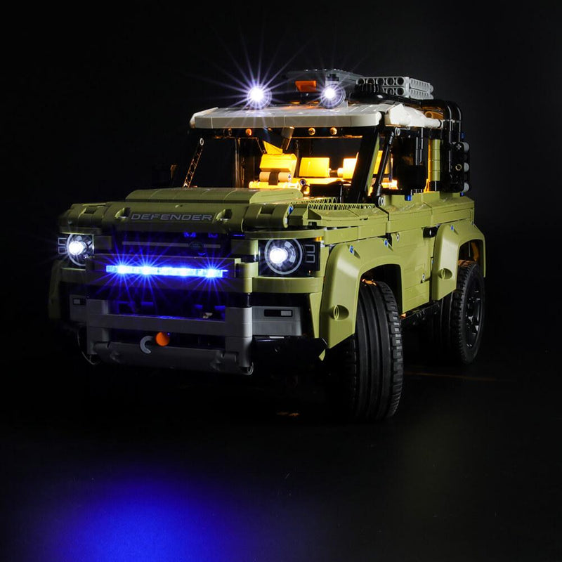 lego defender 42110 with lights