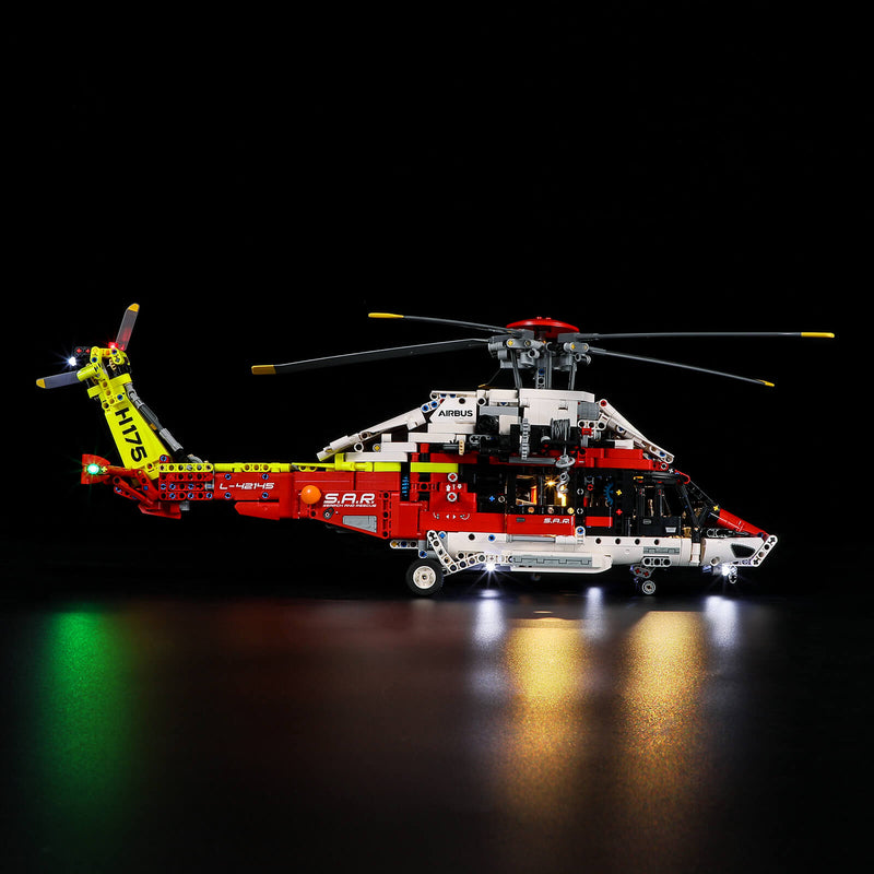 add led lights to Lego Airbus H175 Rescue Helicopter 42145