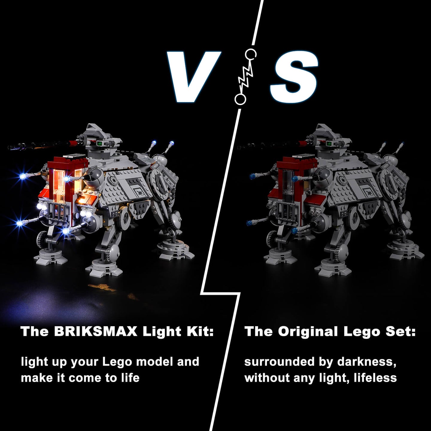 Lego AT-TE Walker 75337 night mode