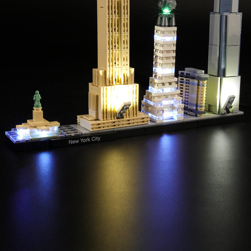Lightailing Light Set for (Architecture New York City) Building Blocks Model - LED Light Kit Compatible with Lego 21028(NOT Included The Model)