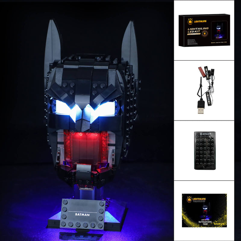 batman cowl lego light kit