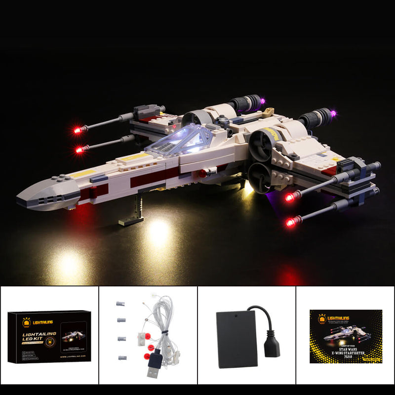 Lego Light Kit For X-Wing Starfighter 75218  Lightailing