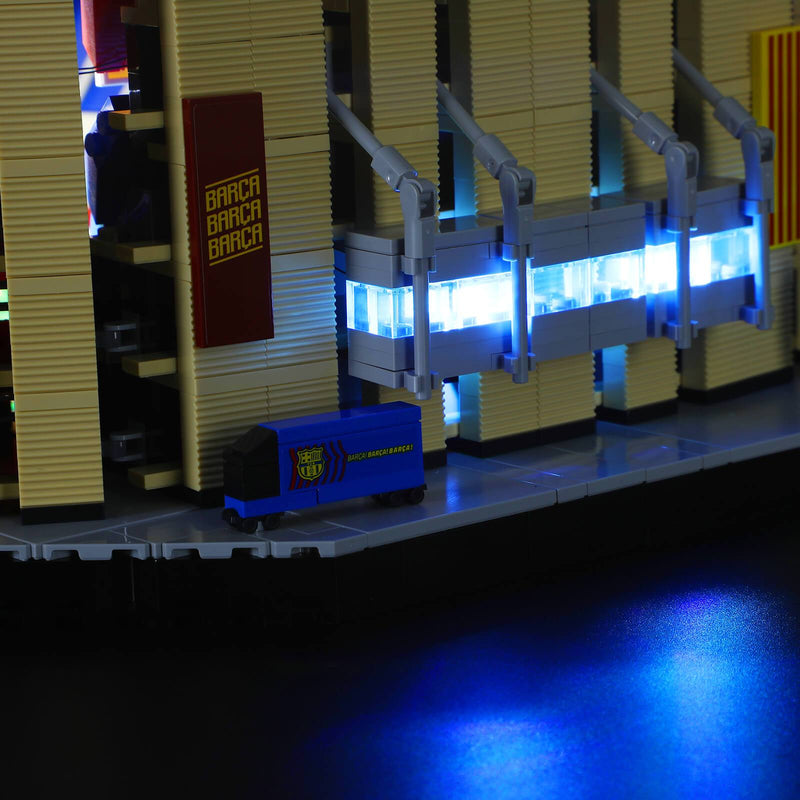 put blue lights to Camp Nou – FC Barcelona
