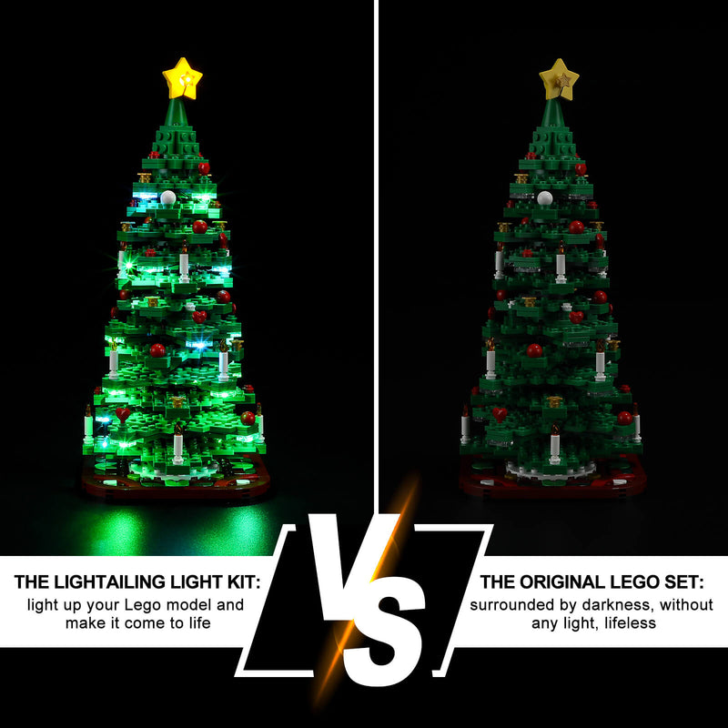Lego Christmas Tree 40573 night mode