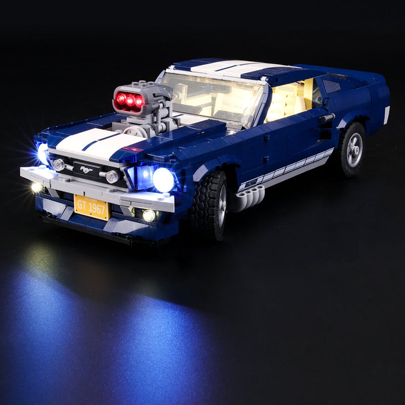 Bright Up Ford Mustang 10265 Lego Set with Lightailing Light Kits