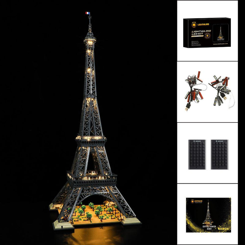 LocoLee LED Light Kit for Lego 10307 Eiffel Tower Model Decor DIY Lighting  Set