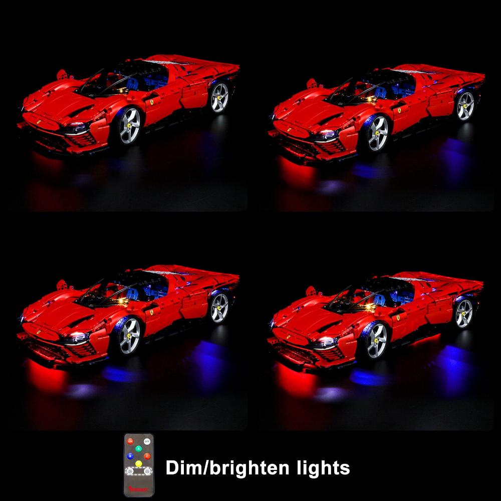 Light Kit For Ferrari Daytona SP3 42143-Briksmax(Remote Version)