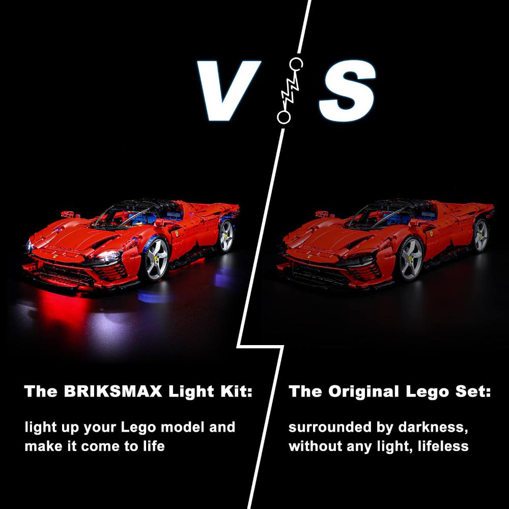 Light Kit For Ferrari Daytona SP3 42143-Briksmax(Remote Version)