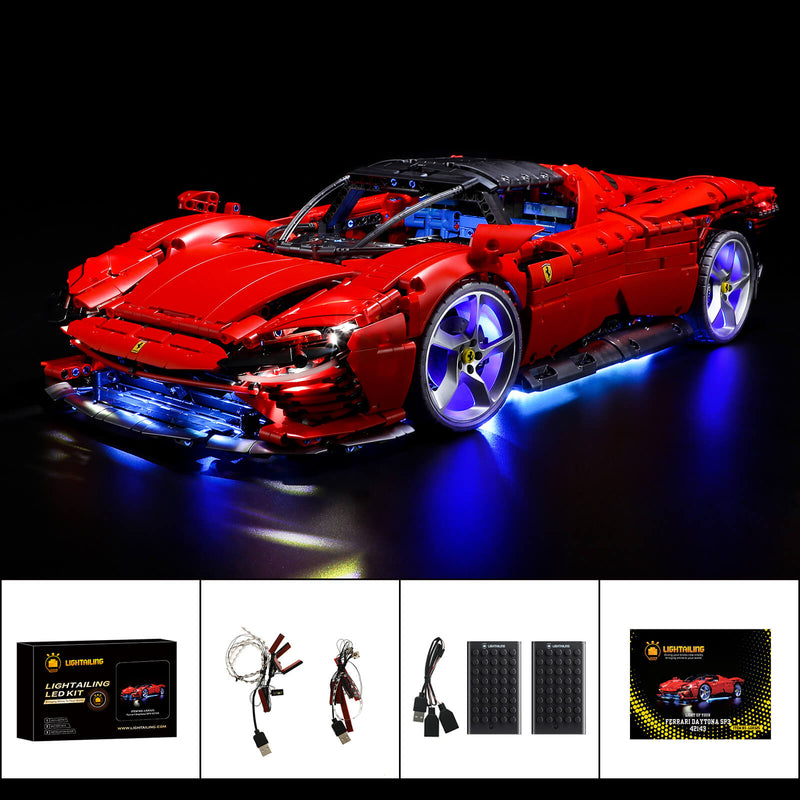 LEGO Ferrari Daytona SP3 #42143 Light Kit – Light My Bricks USA