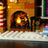 light up gingerbread glowing fireplace