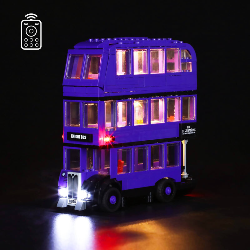 remote control the light of lego 75957 harry potter the knight bus