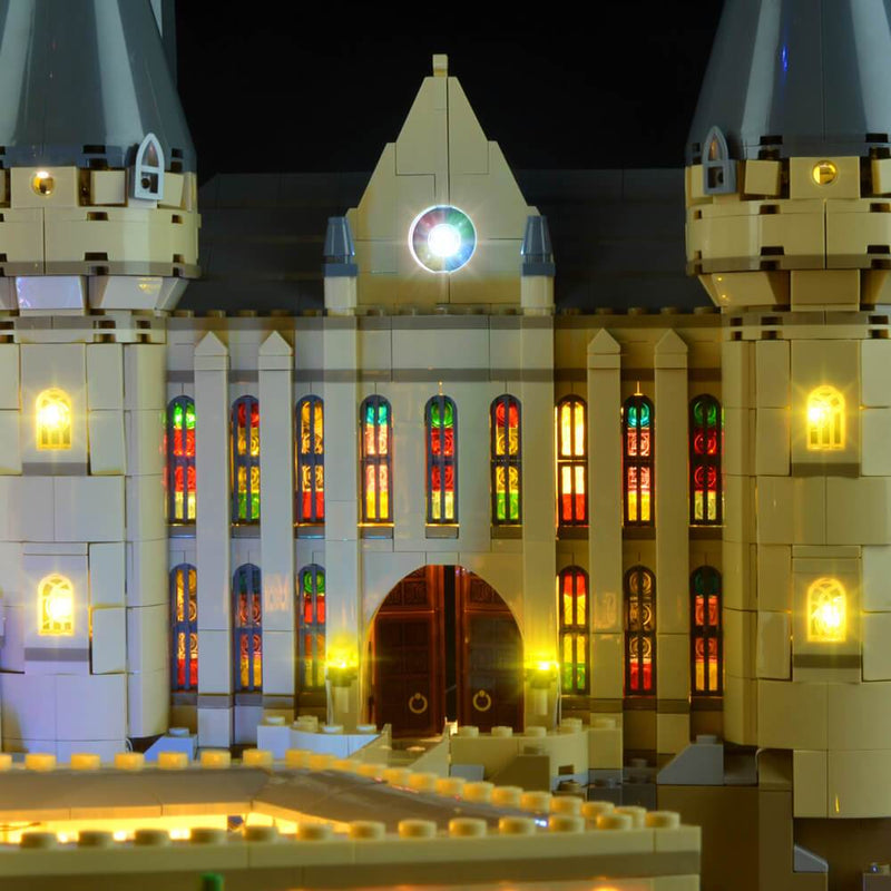 light up lego harry potter 71043 hogwarts castle