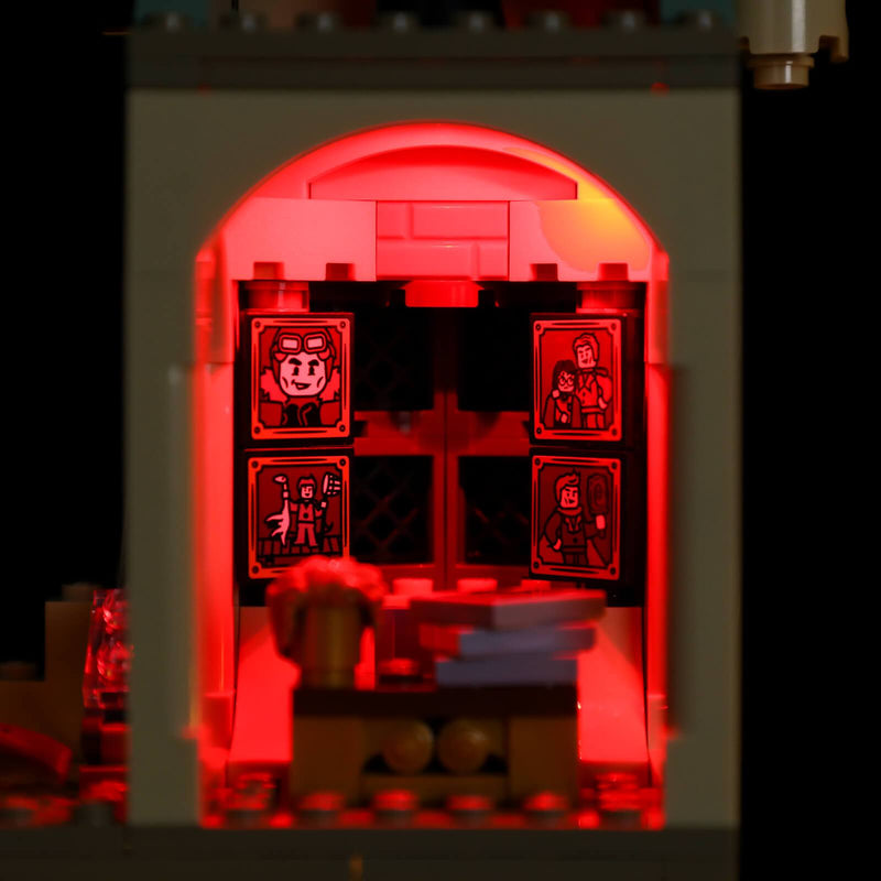 hogwarts chamber of secrets with red lights