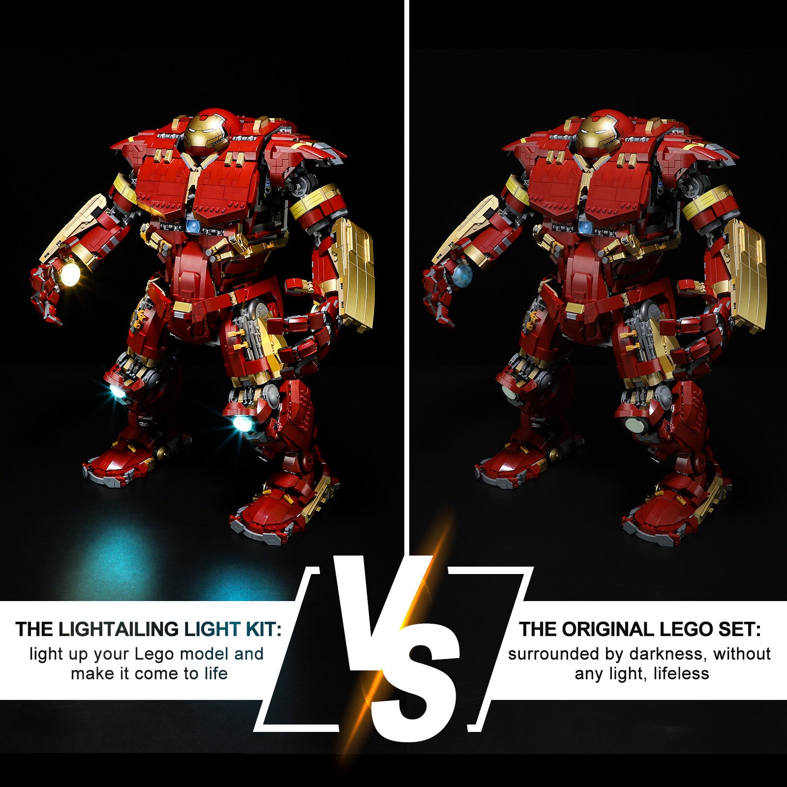 Lego Hulkbuster 76210 night mode