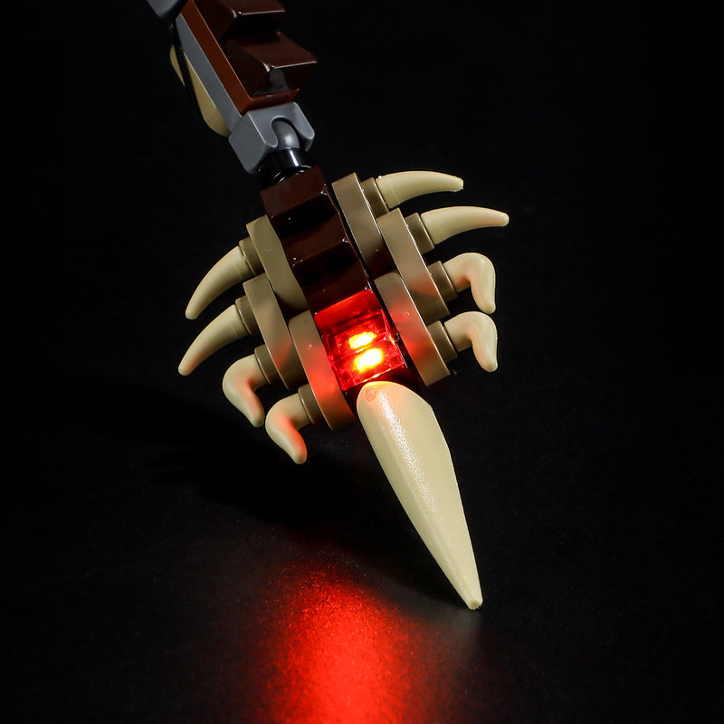 lighting Lego Hungarian Horntail Dragon 76406 spiked tail