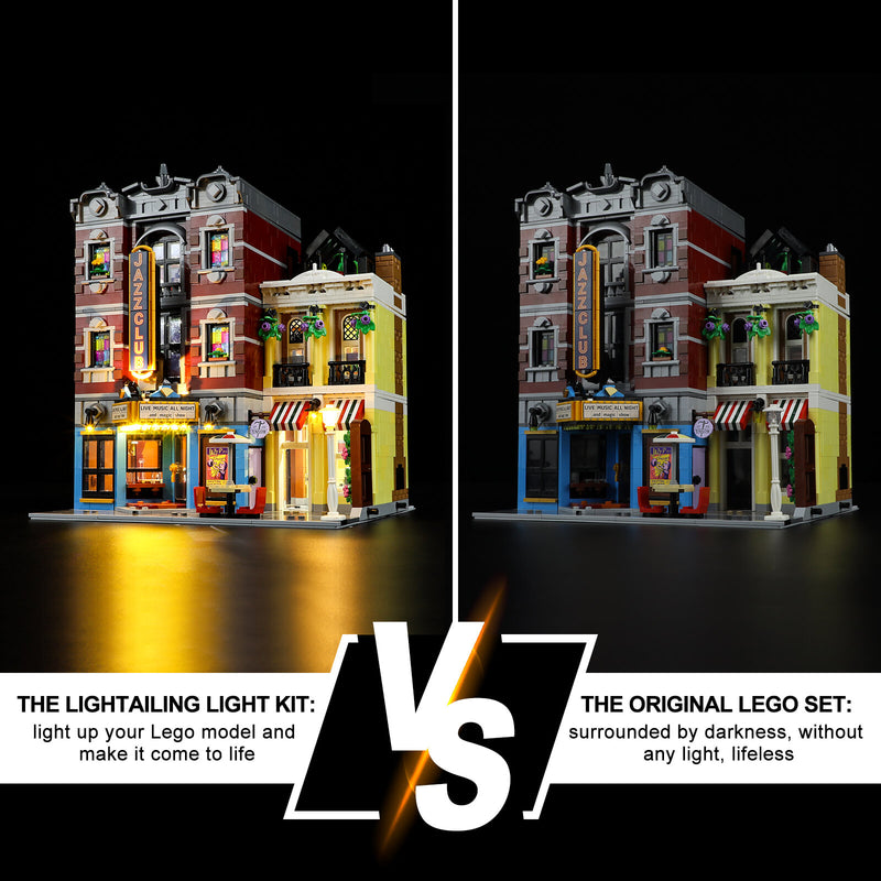 LocoLee LED Light Kit for Lego 10312 Jazz Club Model Decoration