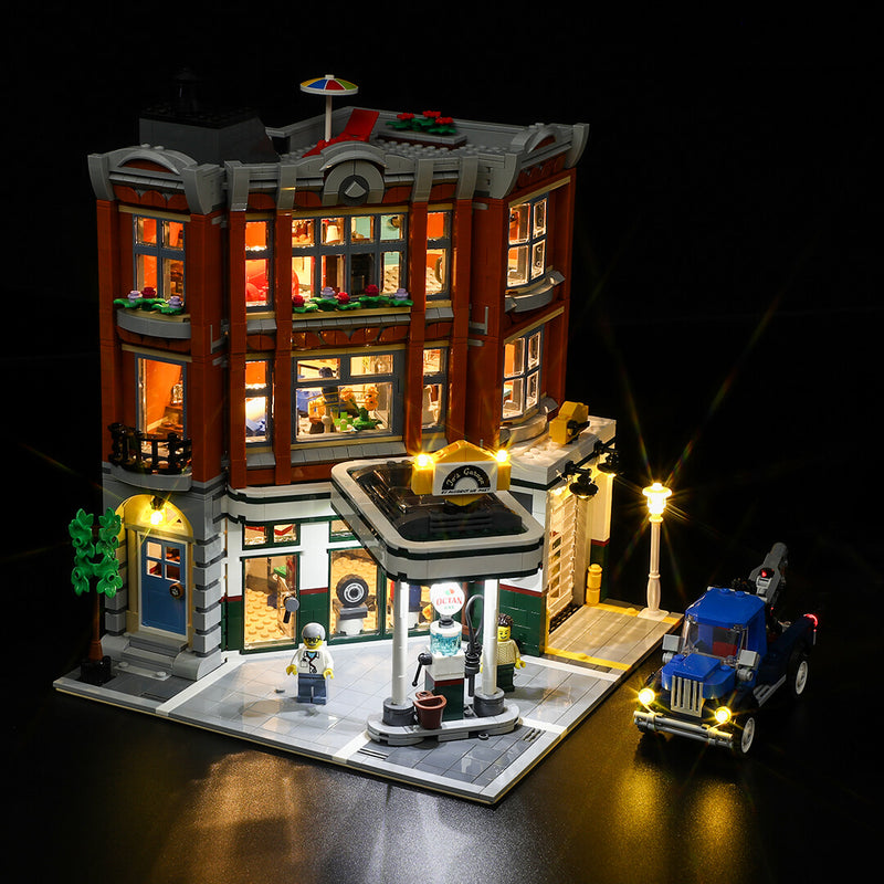 Corner Garage 10264 lego light kit from lightailing