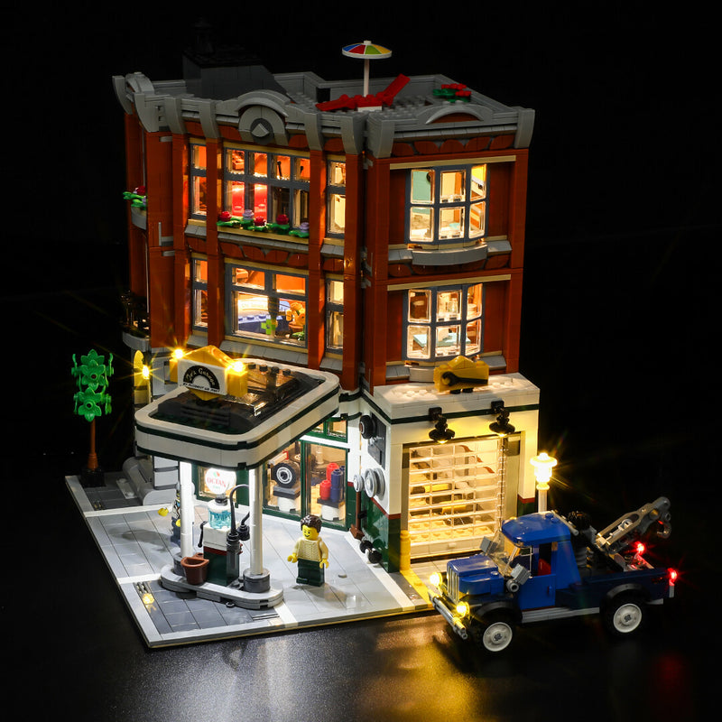 Corner Garage 10264 lego light