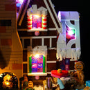 add led lights to lego gingerbread man house 