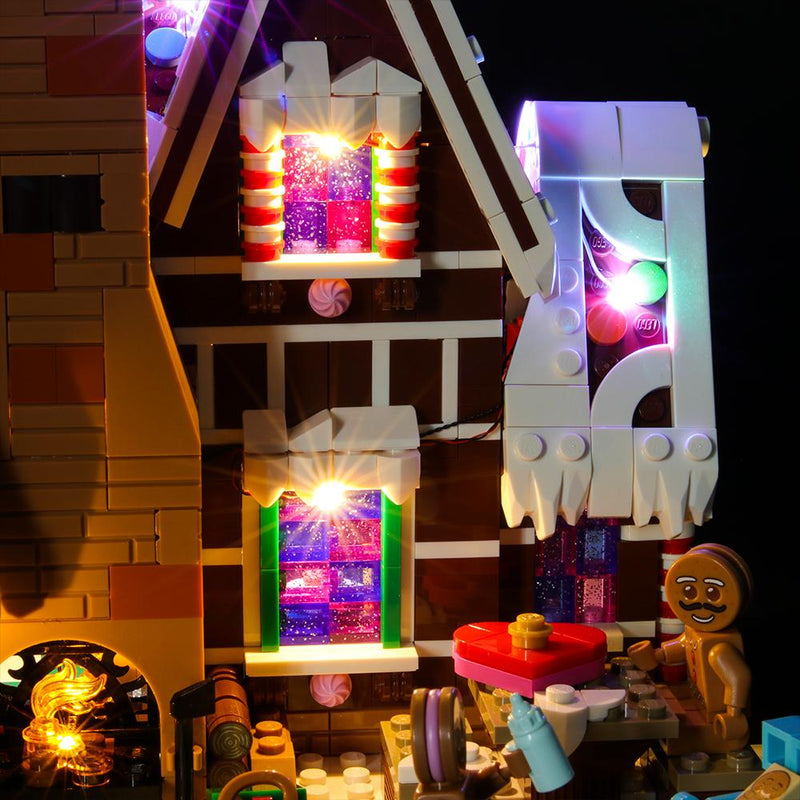 Lights for best sale lego gingerbread house