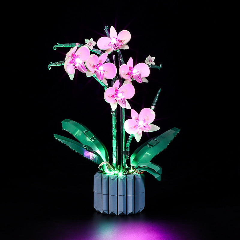 light up lego 10311 orchid botanical collection 