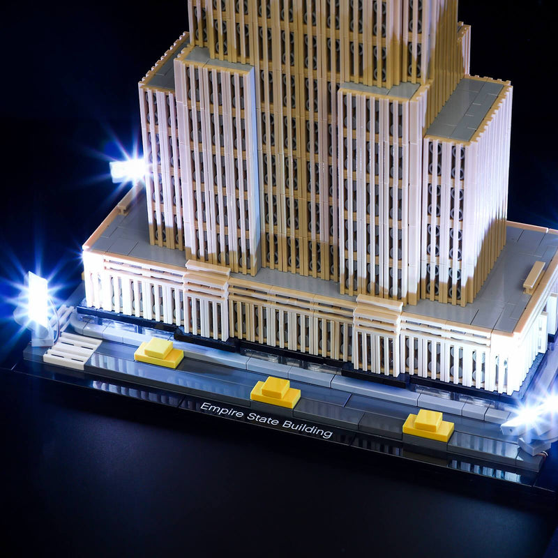 add lights to lego architecture empire state building