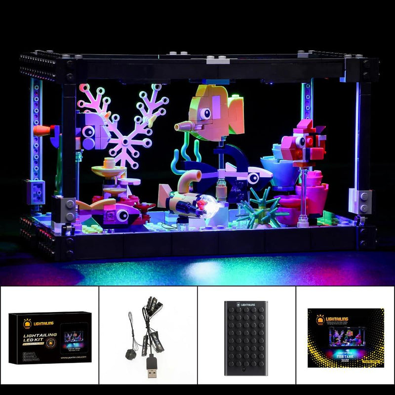 fish tank accessories lights Light Kit For Lego Fish Tank 31122
