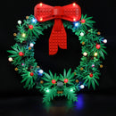 lego christmas wreath 40426 with lights