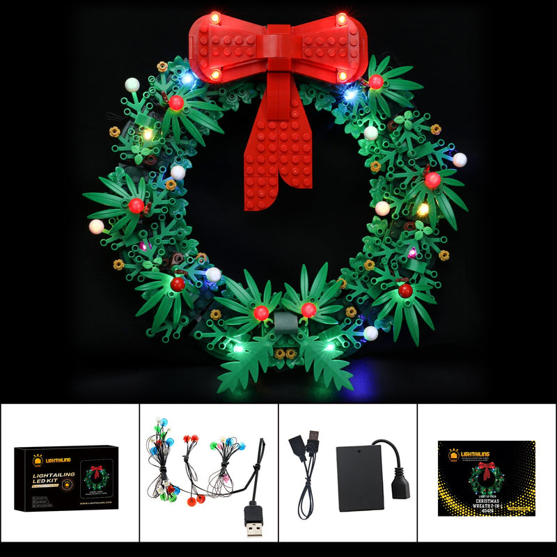 led lighting kit for Christmas Wreath 2-in-1