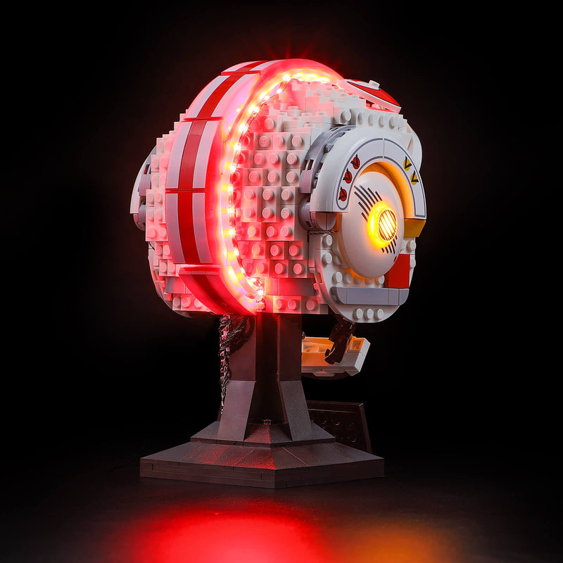 Lego 75327 Luke Skywalker’s Red Five Helmet back