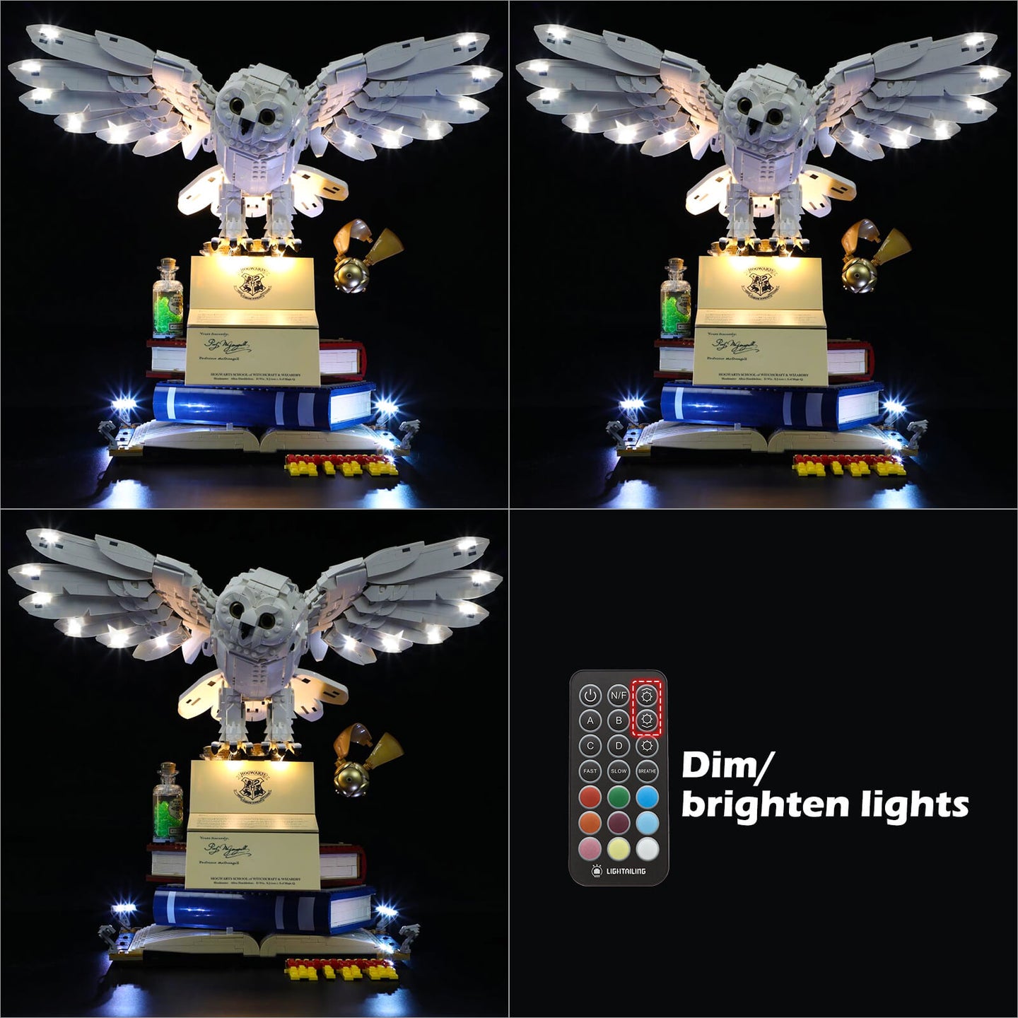 Harry Potter Hogwarts Icons Collector’s Edition dim/brighten lights