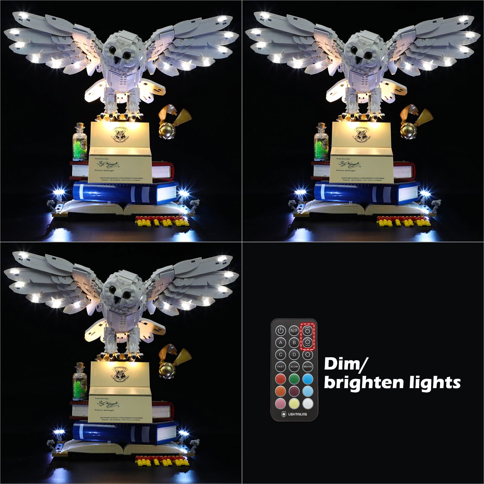 Harry Potter Hogwarts Icons Collector’s Edition dim/brighten lights