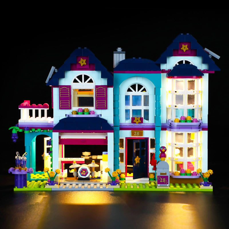 lego friends andrea's family house with lights