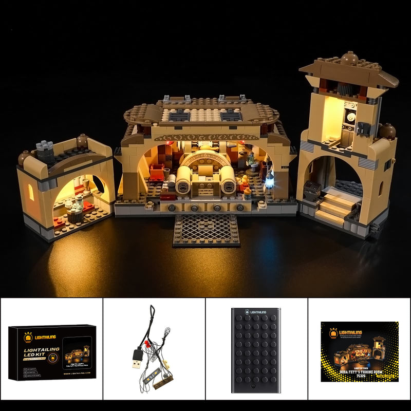 Lightailing light kit for Lego Boba Fett's Throne Room