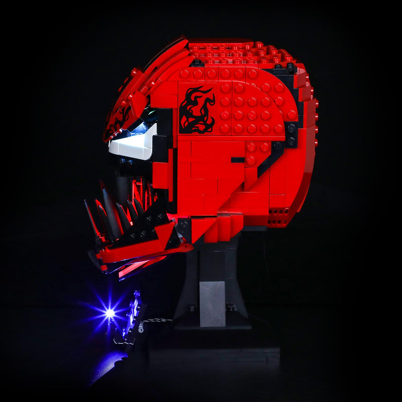 carnage lego head moc