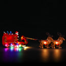 night mode of lego christmas sleigh
