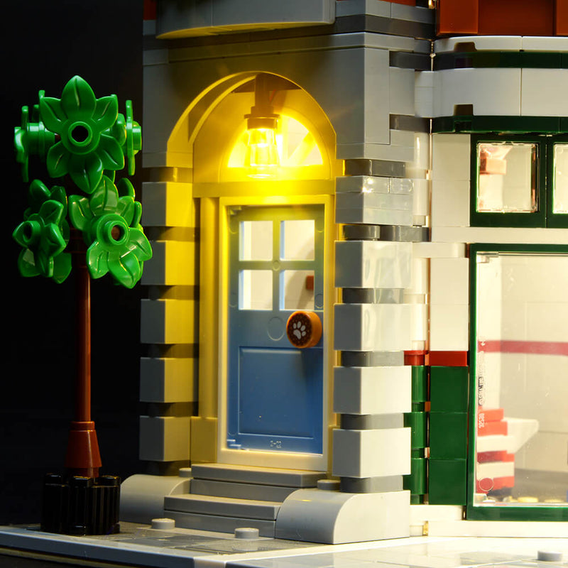 corner garage lego door lamp