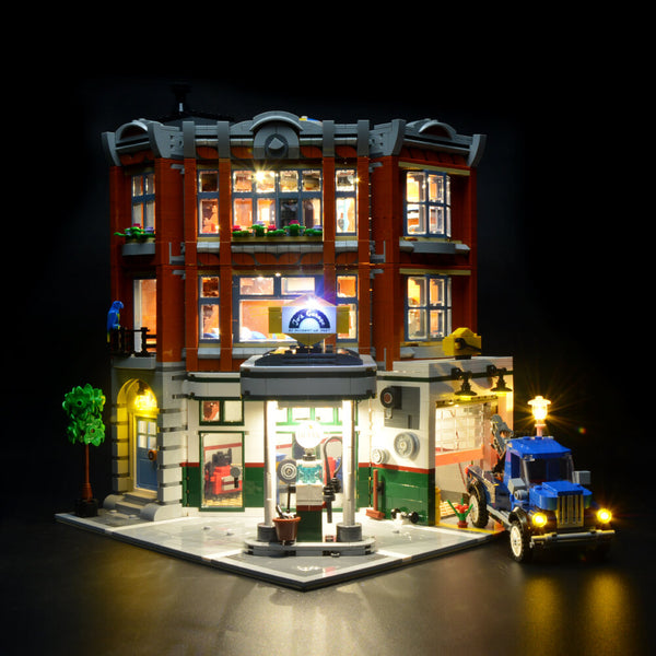 corner garage lego light kit