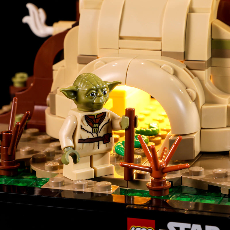 LEGO Star Wars 75330 Diorama de l'Entraînement Jedi sur Dagobah