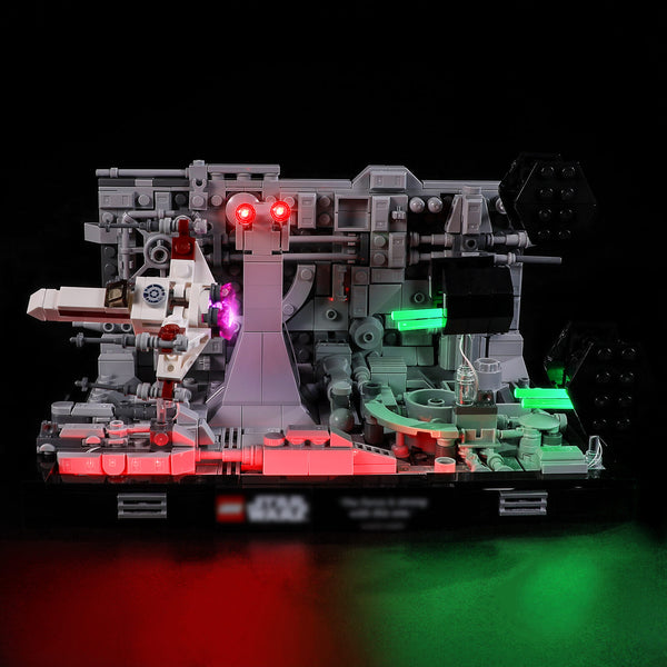 Lego Death Star Trench Run Diorama 75329 light kit from lightailing