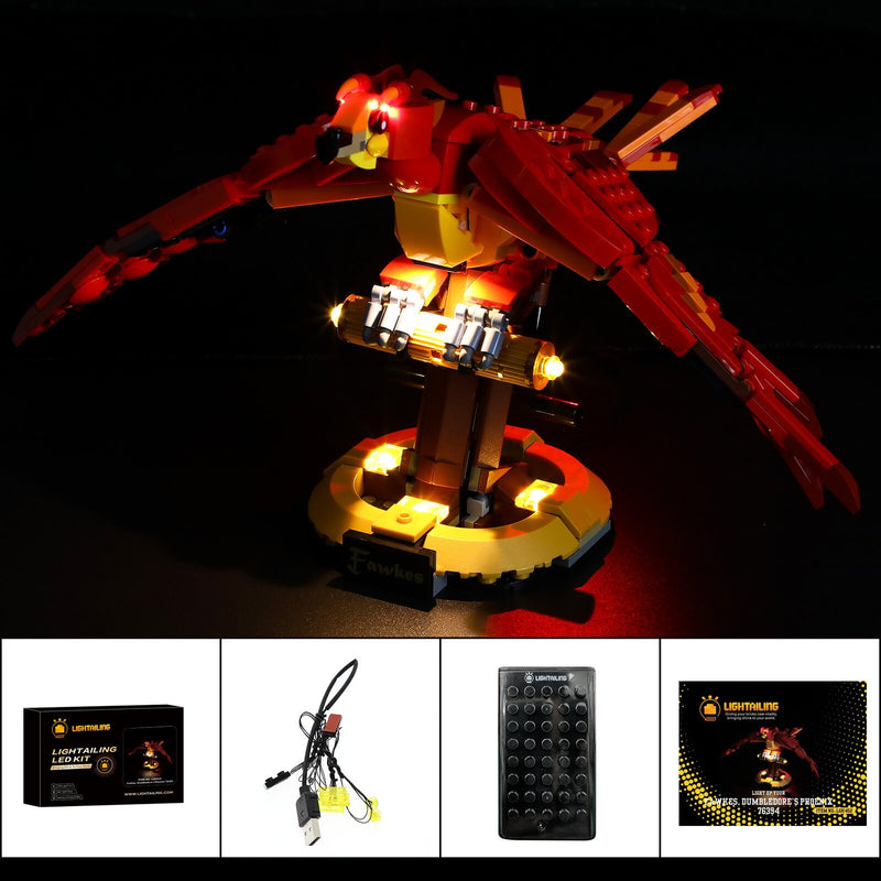 lego fawkes dumbledore's phoenix light kit